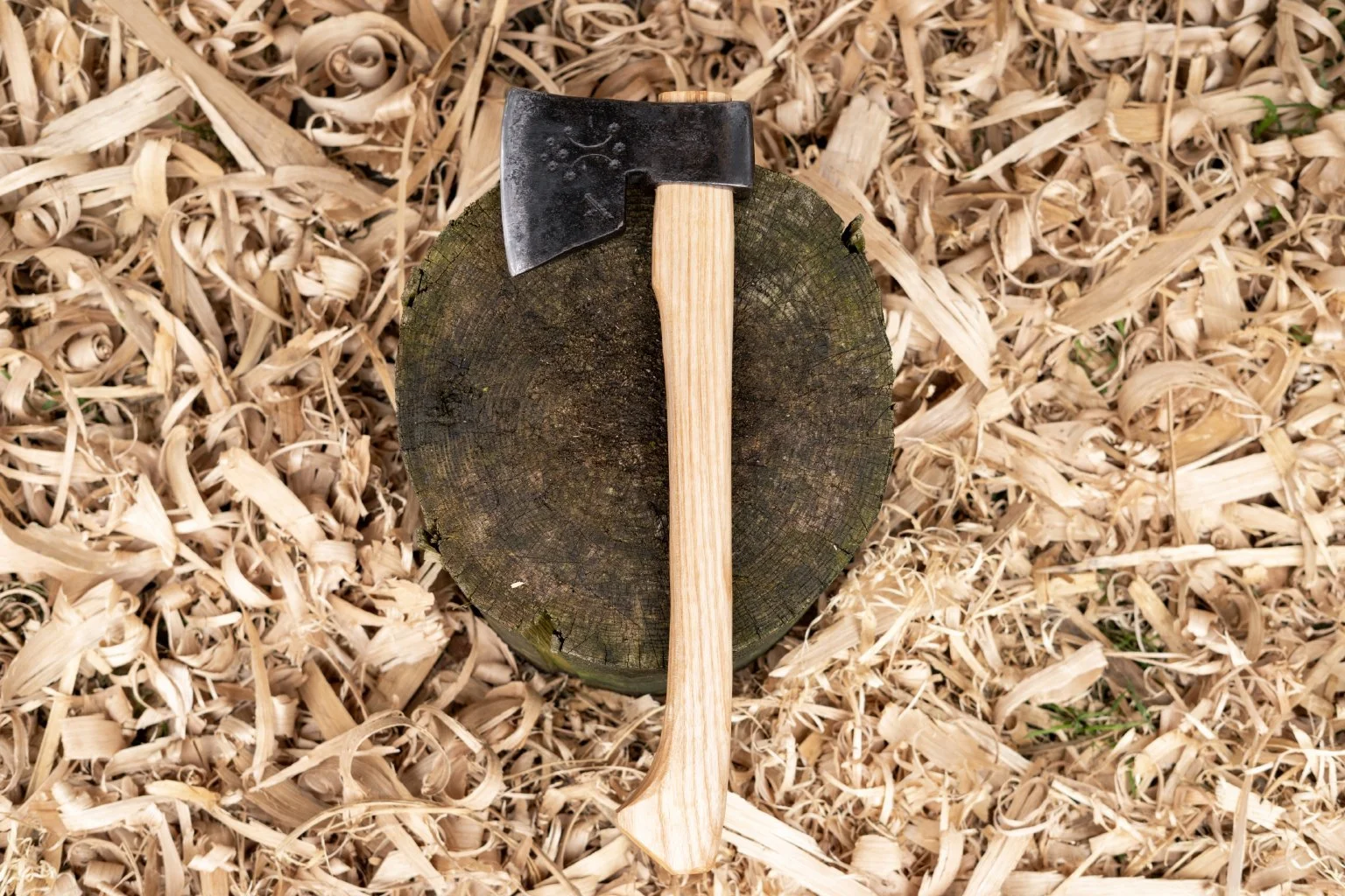 Restored hand forged splitting hatchet