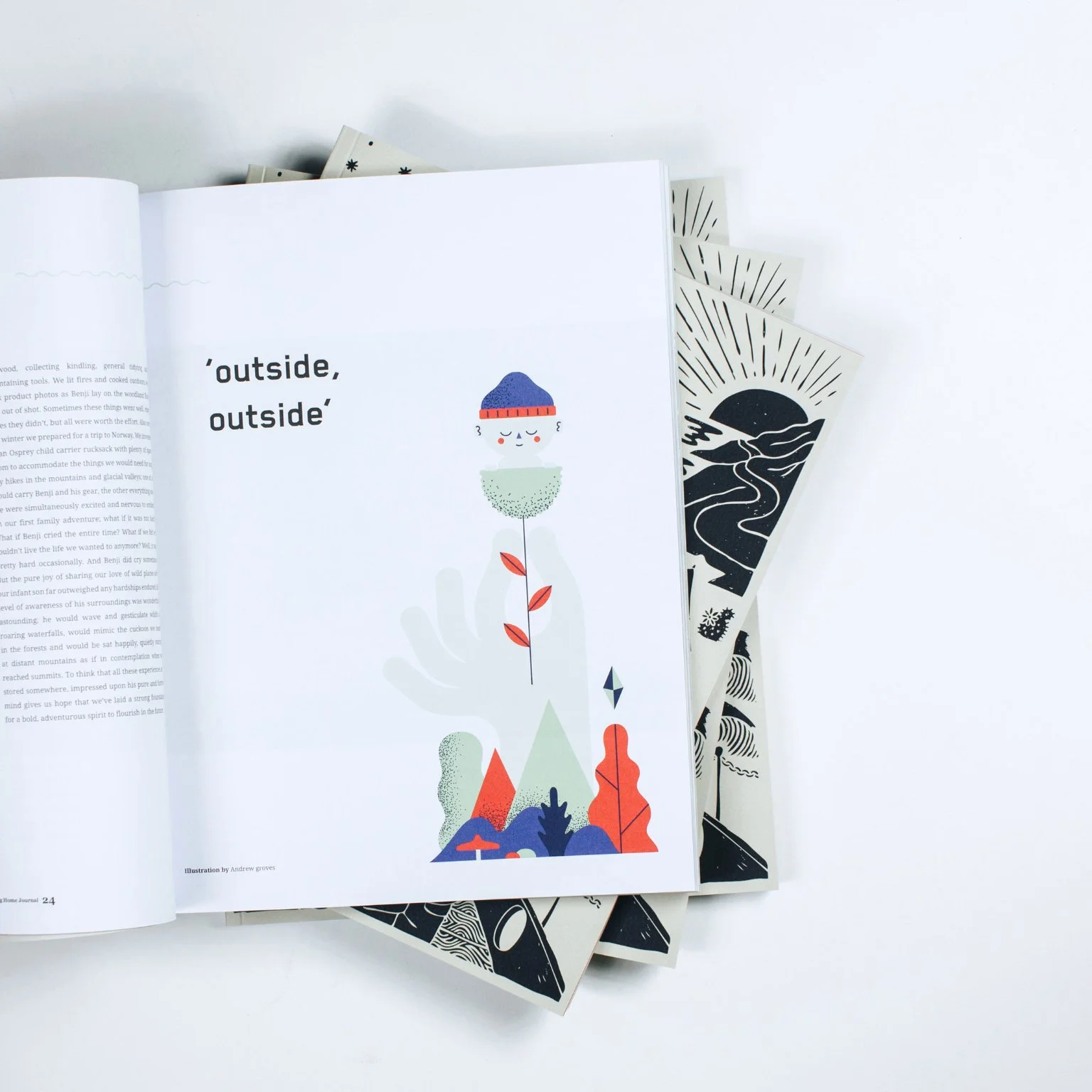 Editorial illustration for The Rolling Home magazine 