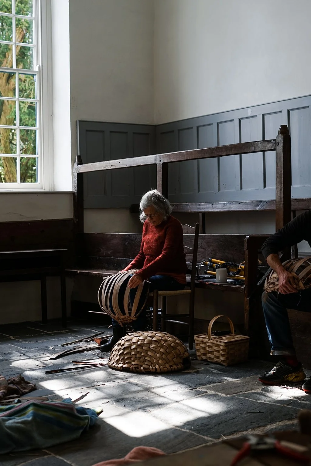 Lorna Singleton Swill Oak Basket Weaving