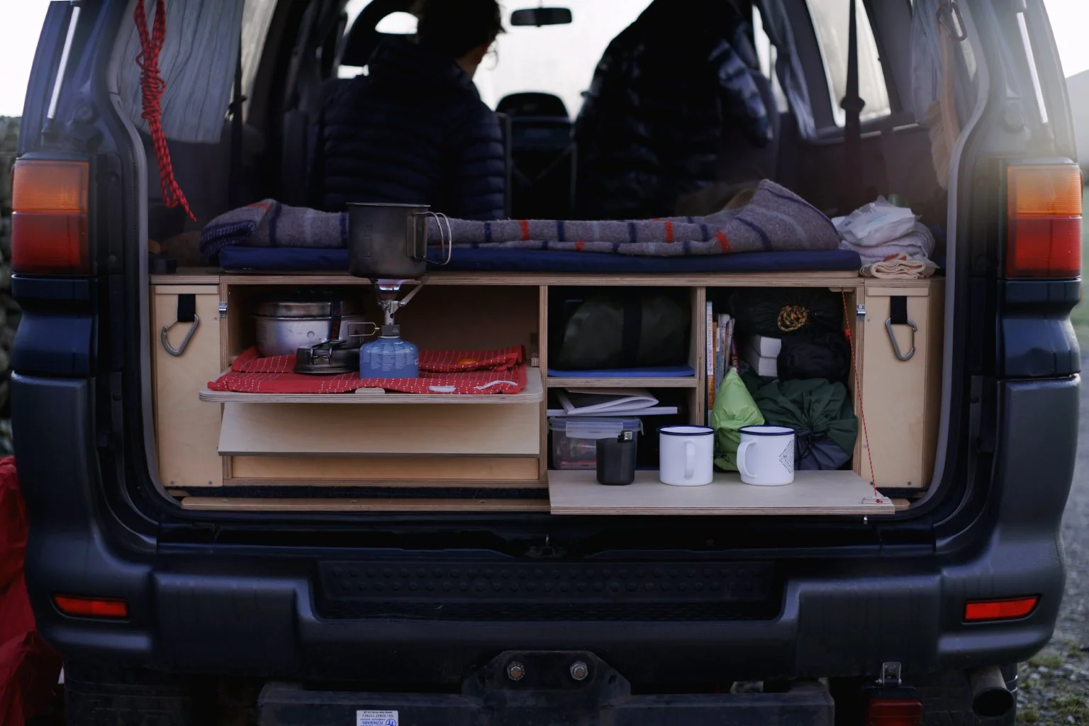  The finished (version 1) removable camper unit.&nbsp; 