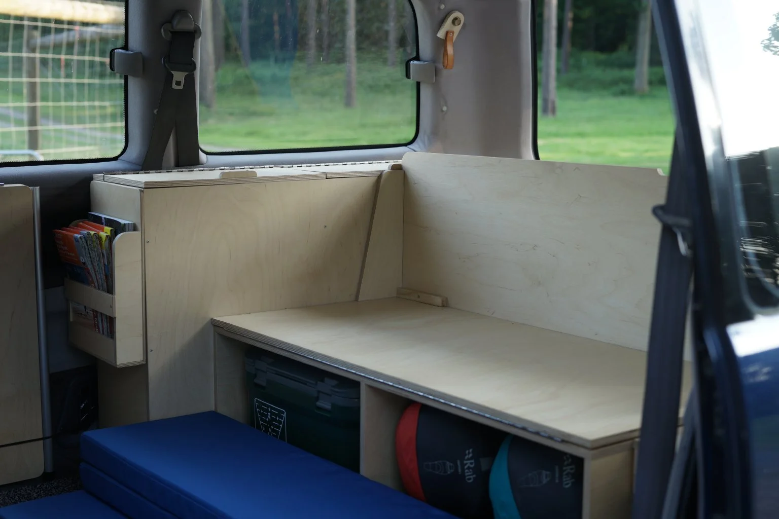  Bench seat with cushions removed 