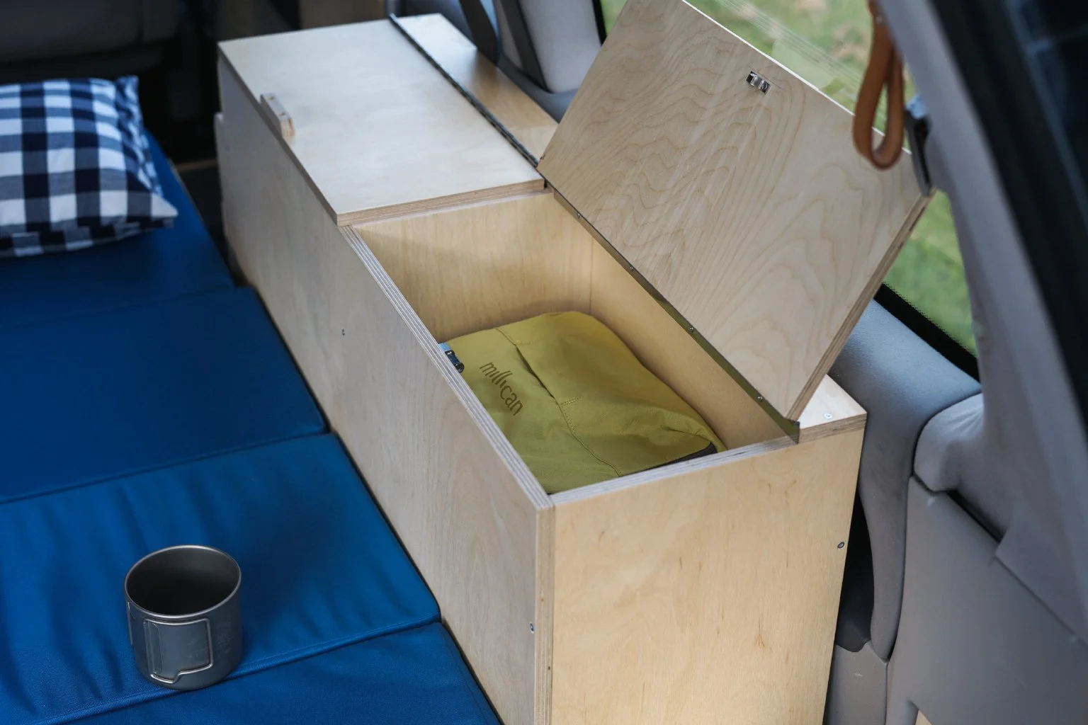  Side storage cupboards - for clothing etc 