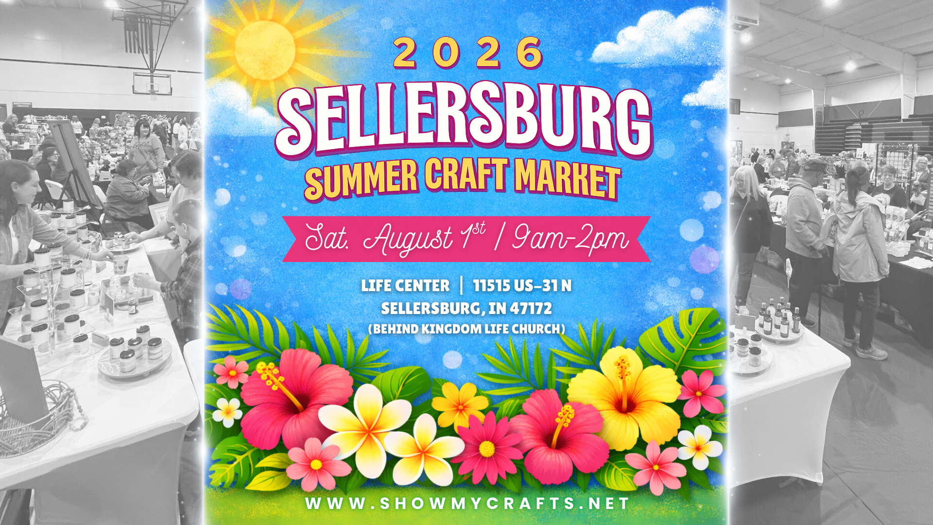 Sellersburg Summer Craft Market Info - August 1, 2026