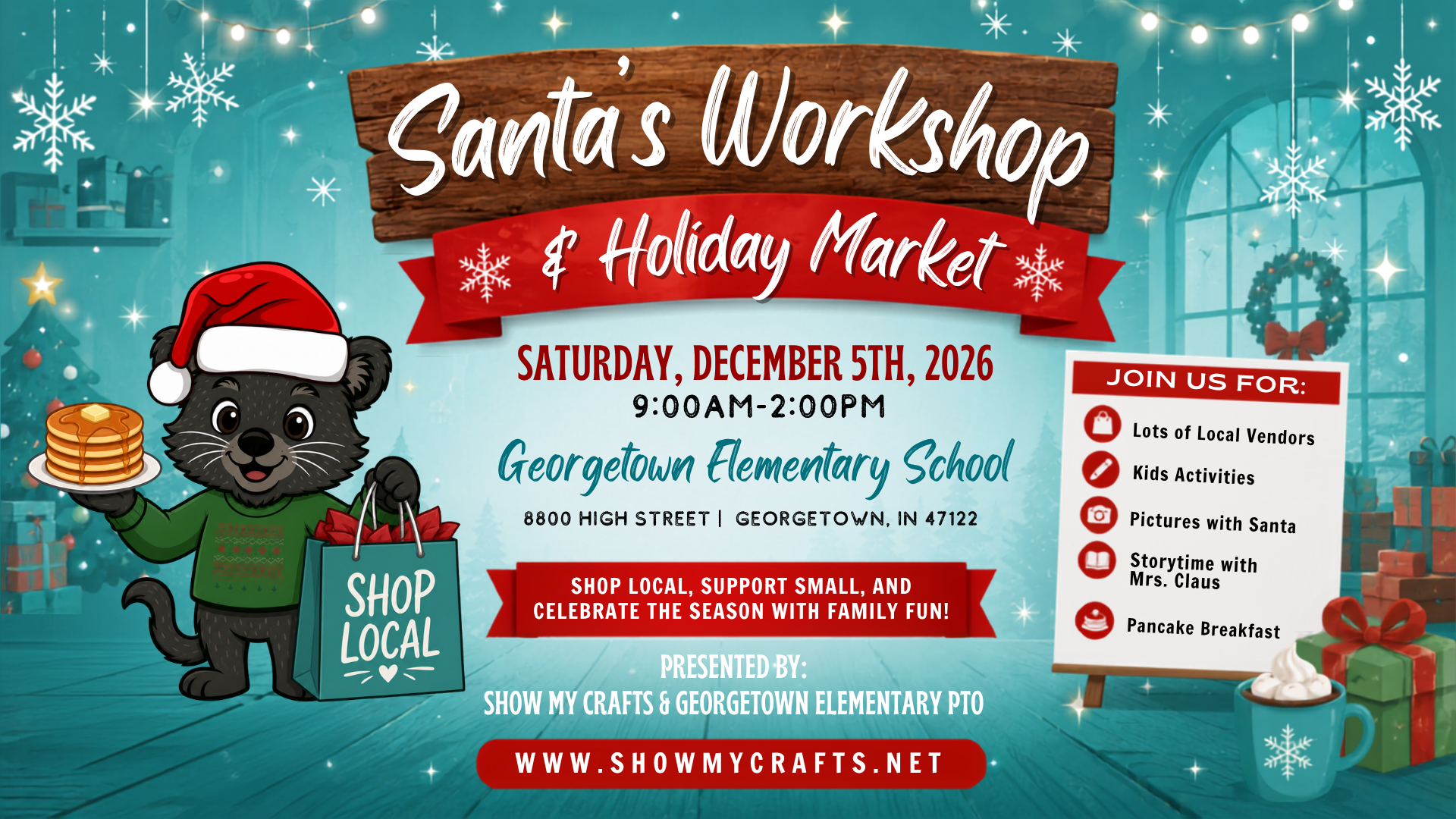 Santa's Workshop & Holiday Market Georgetown Elementary - December 5, 2026
