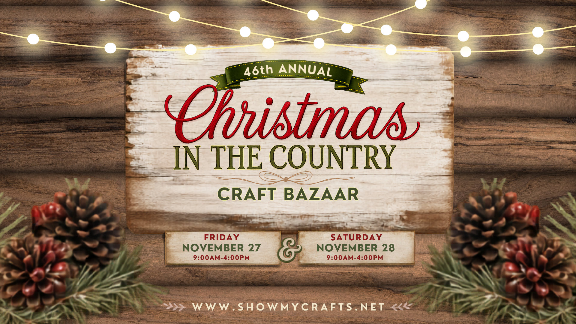 Christmas in the Country Craft Bazaar - November 27-28, 2026