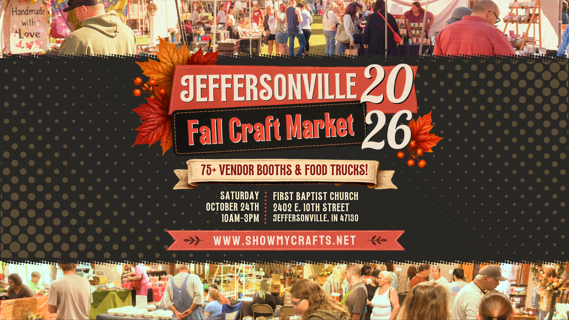 Jeffersonville Fall Craft Market - October 24, 2026