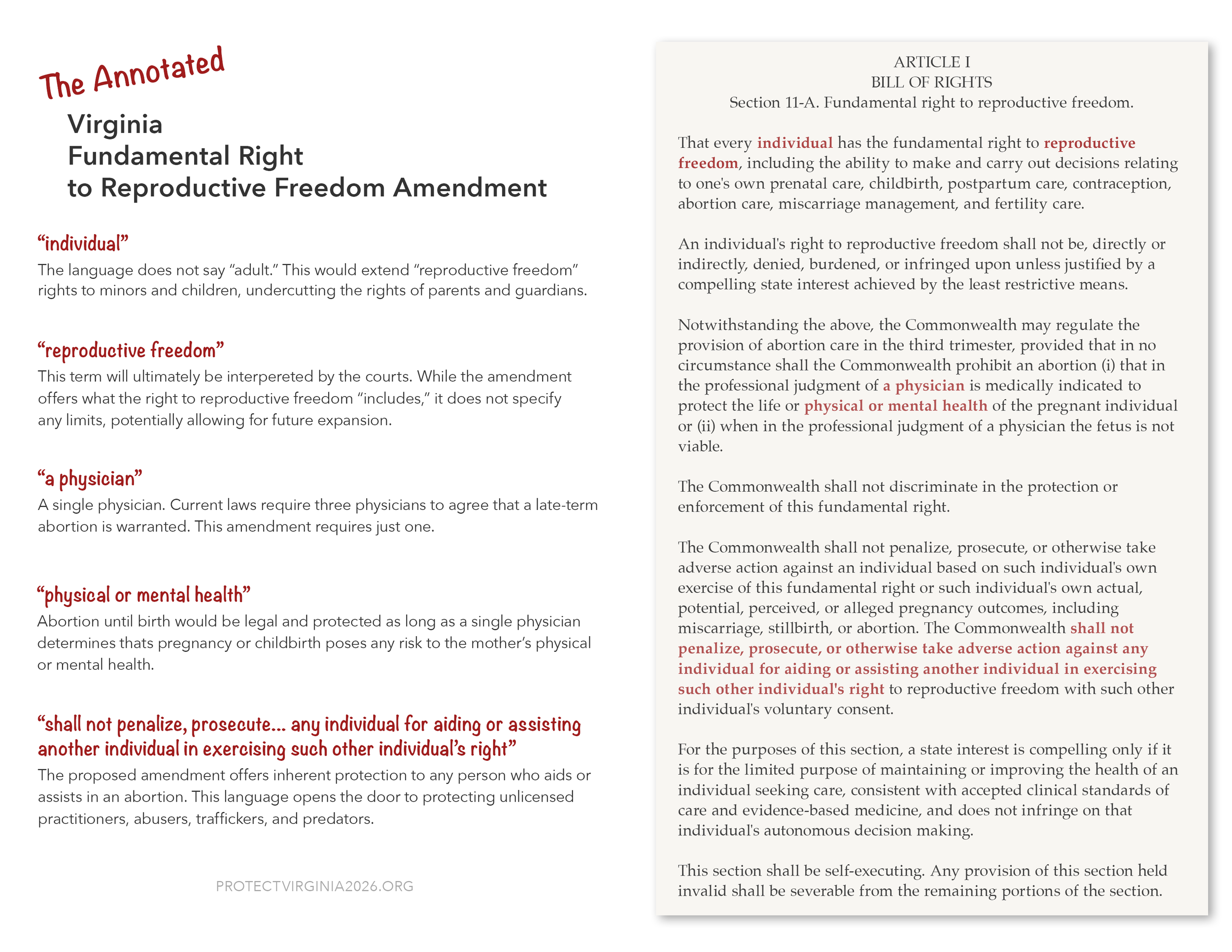 Amendment Annotated to show misleading language and loopholes