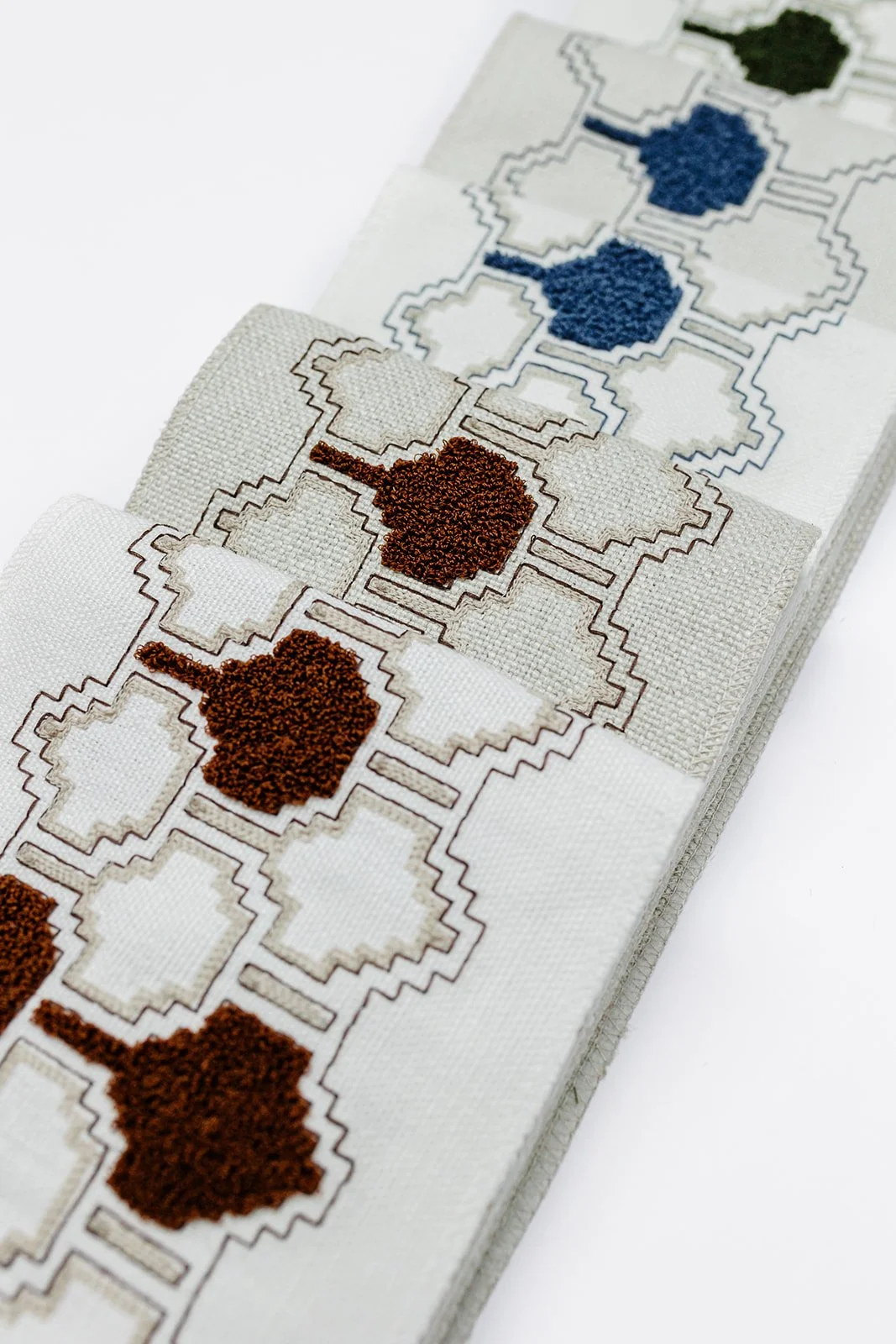 Marelle Trims in all Colours_Victoria Bain Embroidered Textiles