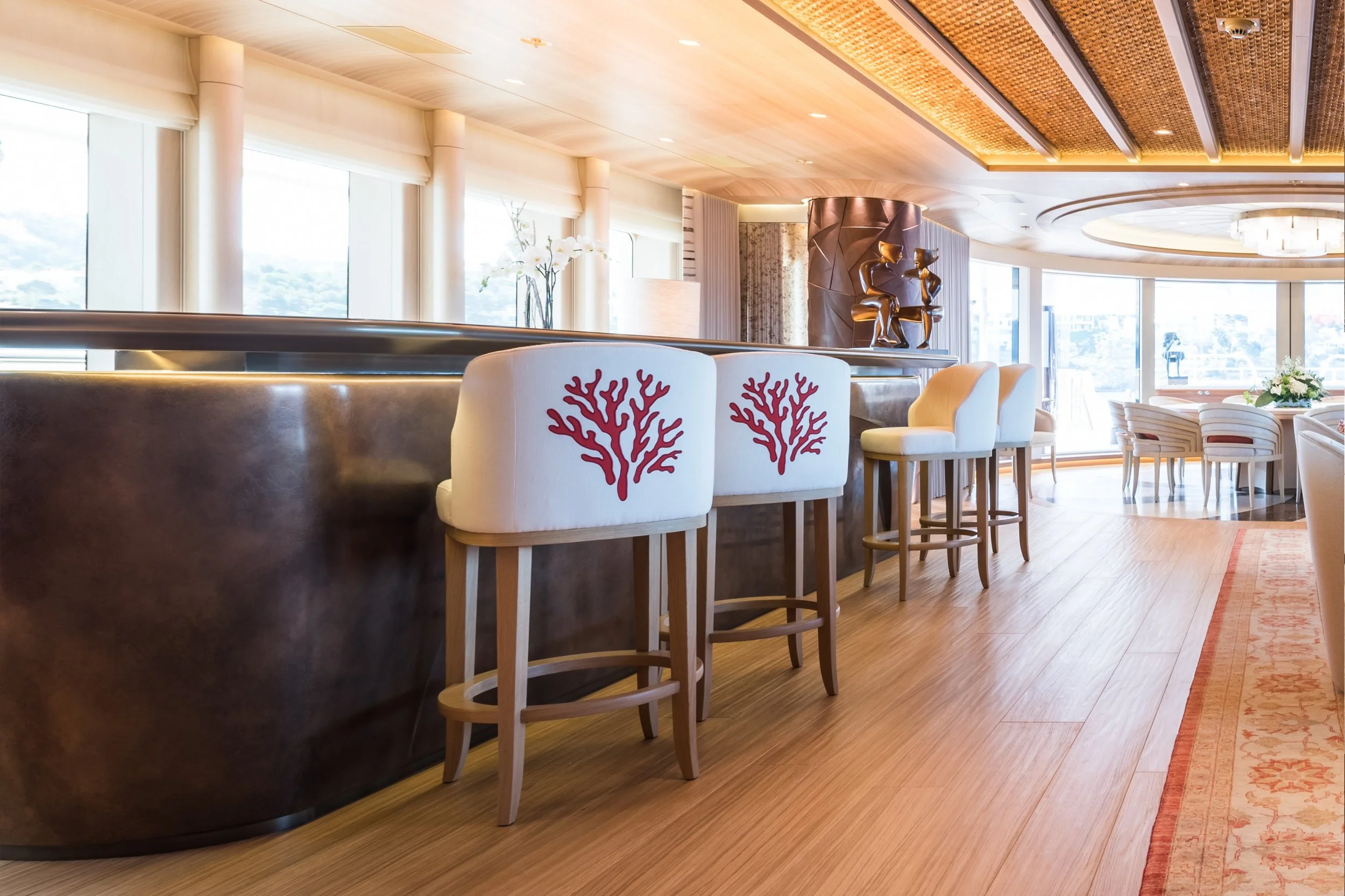 Bespoke Coral for Private Yacht, image courtesy of Winch Design