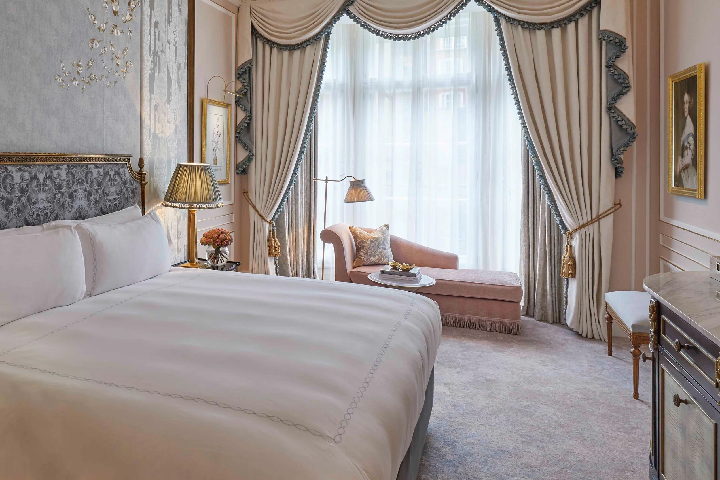 Claridges Hotel - Bespoke headboard created for the Princess Eugenie Suites