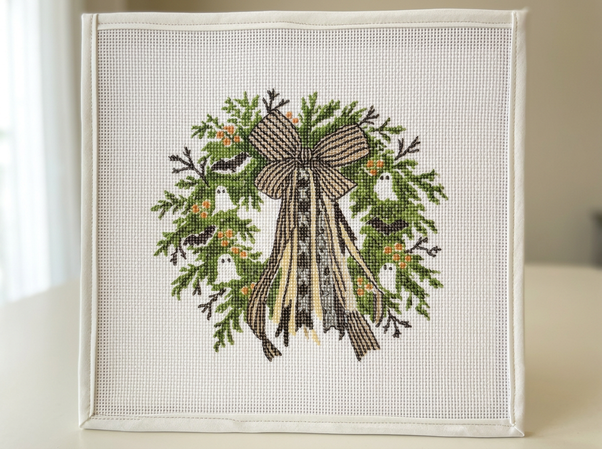 Halloween Wreath Canvas