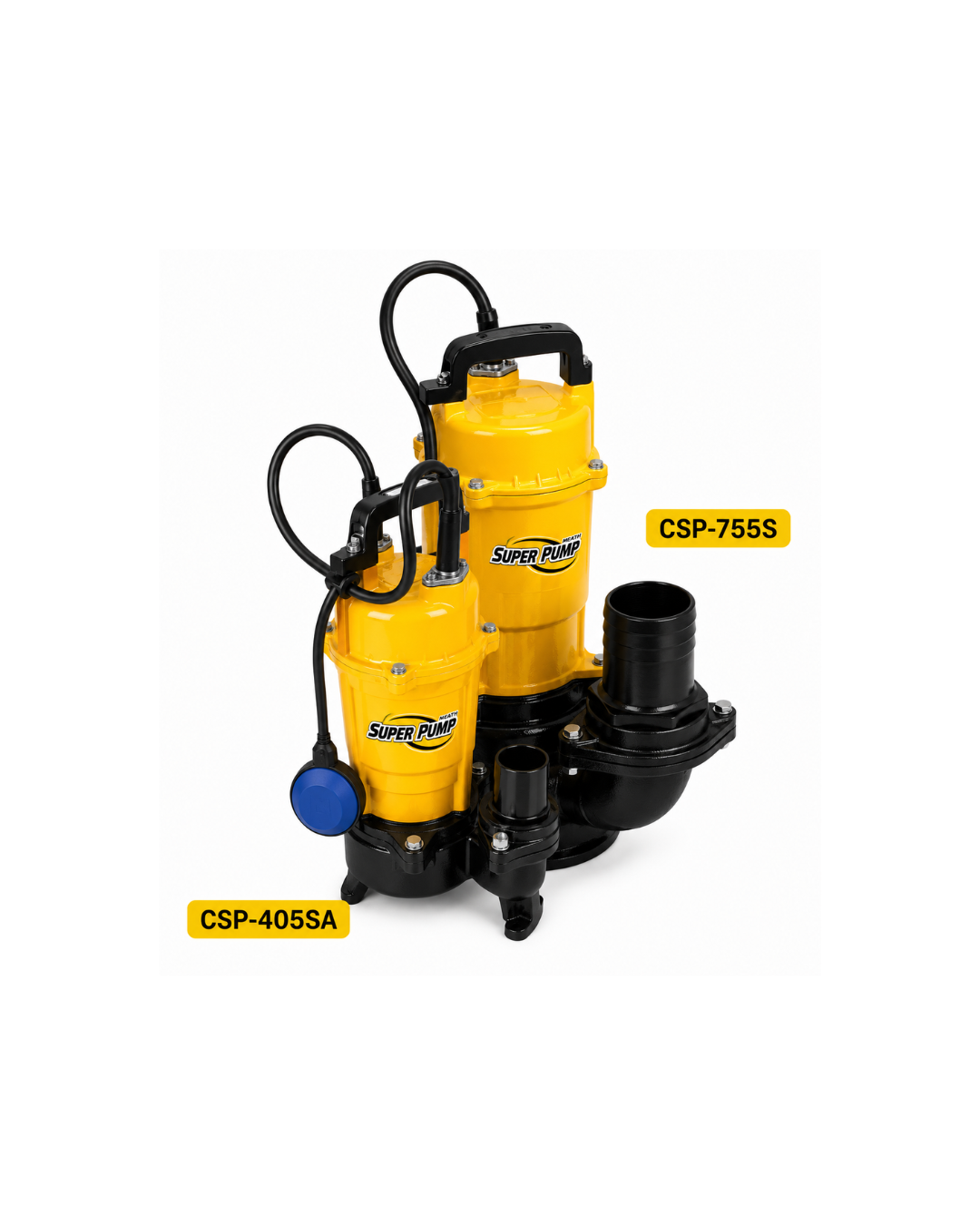 ปั๊มจุ่มน้ำเสียเหล็กหล่อใบพัดวอร์เท็กซ์ รุ่น CSP Series (Cast Iron Vortex Sewage Submersible Pump)