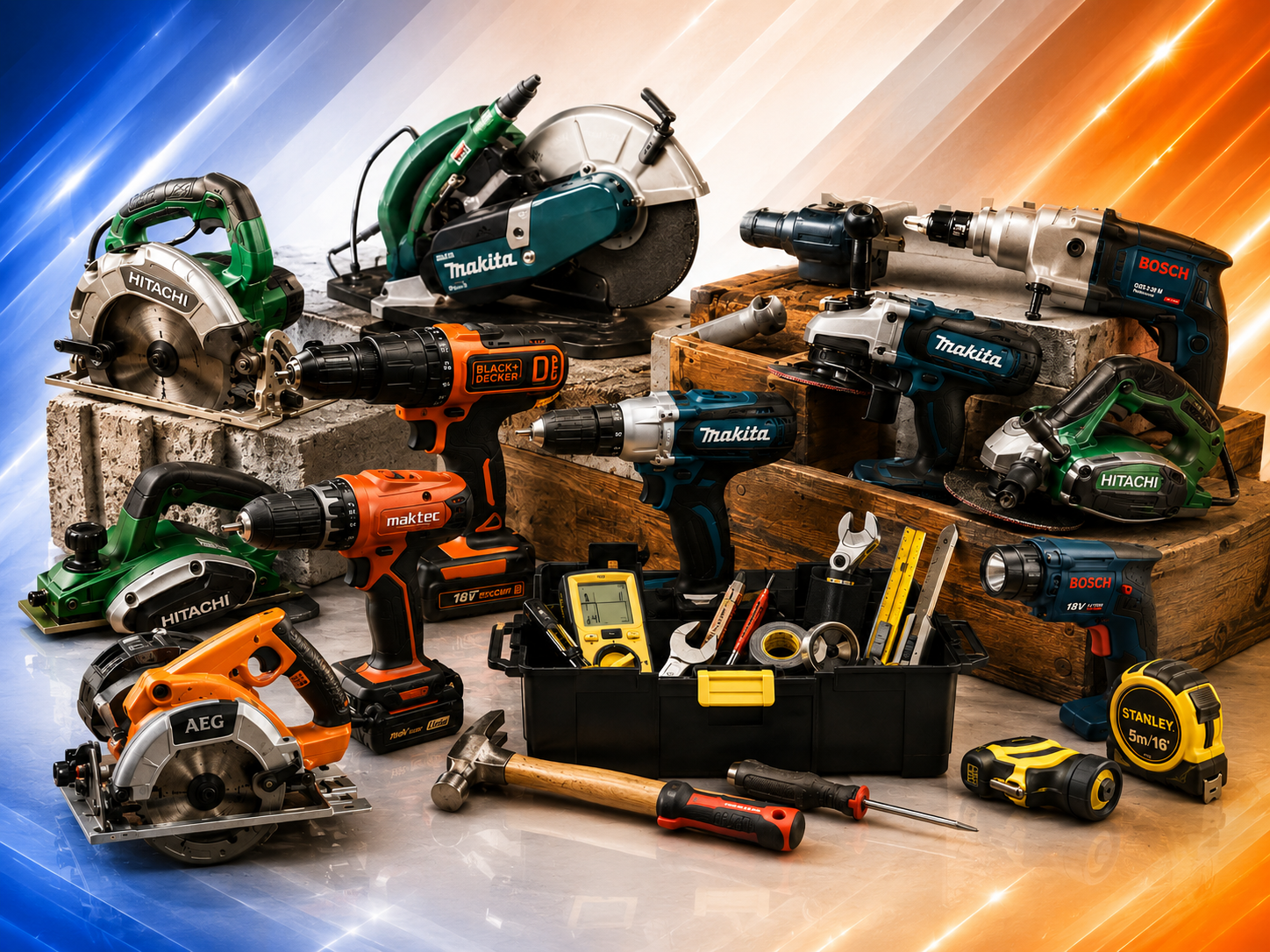 เครื่องมือช่างไฟฟ้าและอุปกรณ์งานช่าง (Power Tools and Construction Equipment)