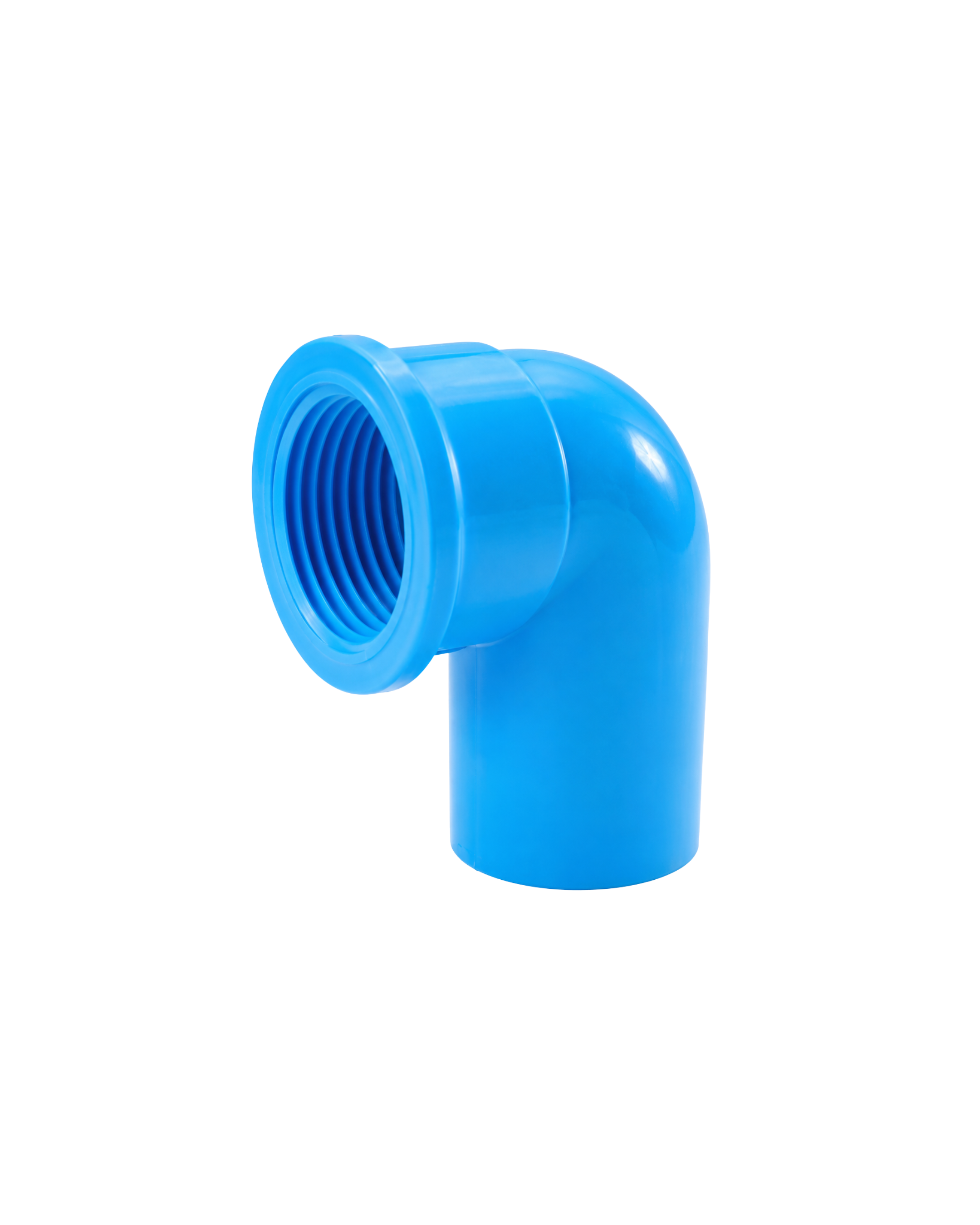 ข้องอ 90° เกลียวใน สีฟ้า (Faucet Elbow 90° - WS B)