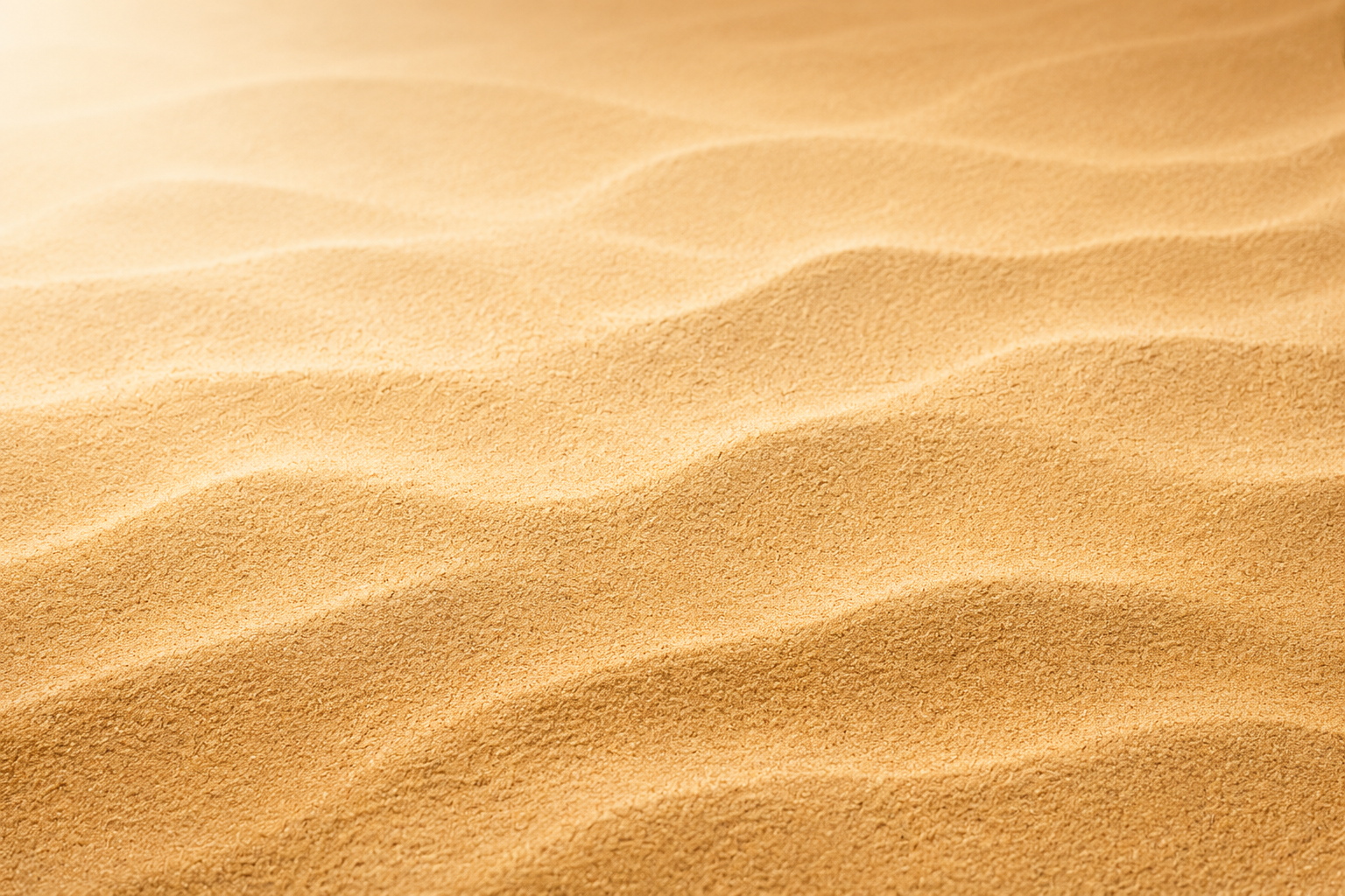 Close-up image of sand dunes with rippled texture in desert