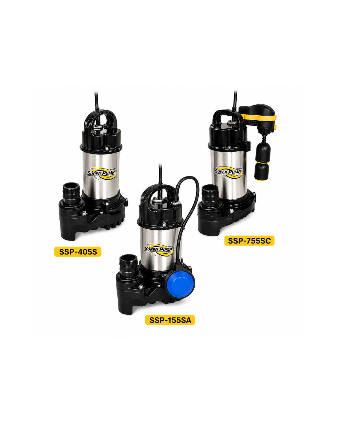 ปั๊มจุ่มสเตนเลส รุ่น SSP Series (Stainless Steel Submersible Pump)