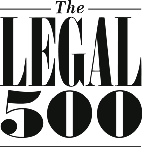 Text that reads 'The Legal 500' in black font on a white background.