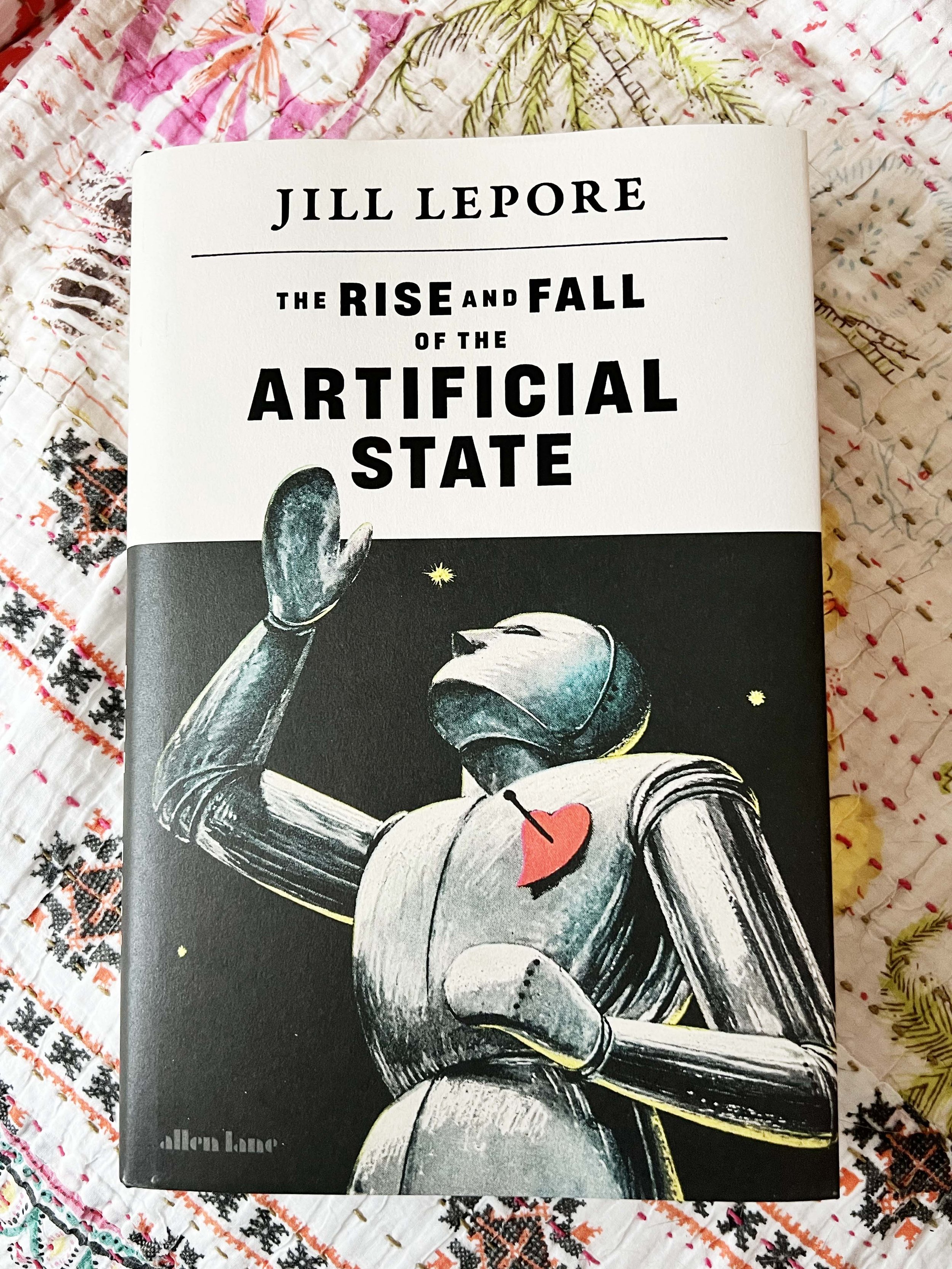 Russ's current read is an exploration of a dystopian future by Jill Lepore