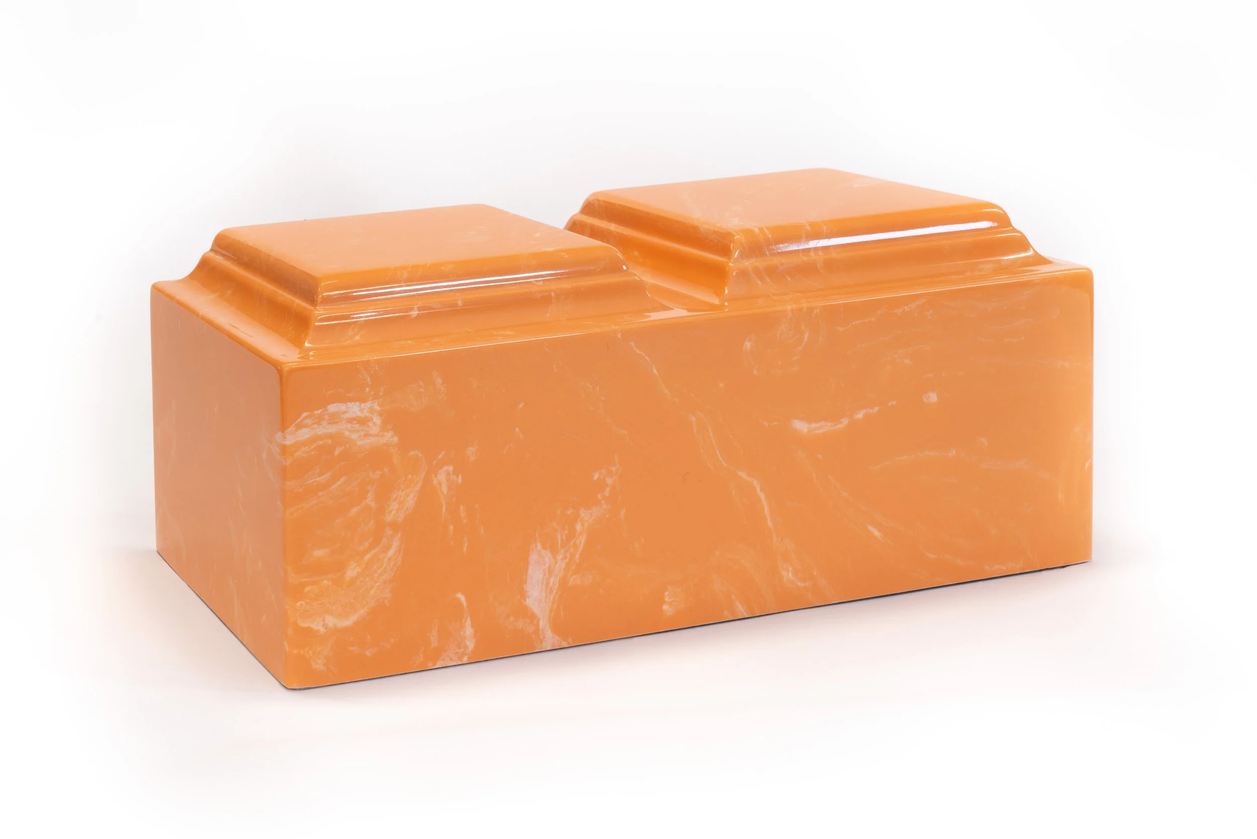 Sunset Orange Companion Cultured Marble