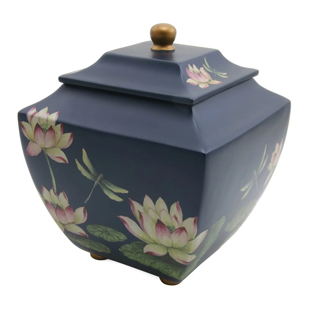 C323L Waterlily Dragonflies Urn.jpg