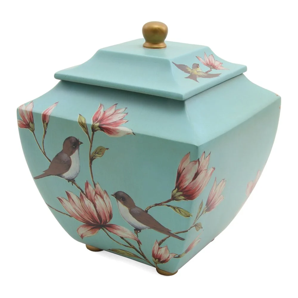 C322L Magnolia Lovebirds Urn