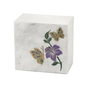 199901 Monumental Memorials Butterfly Purple White