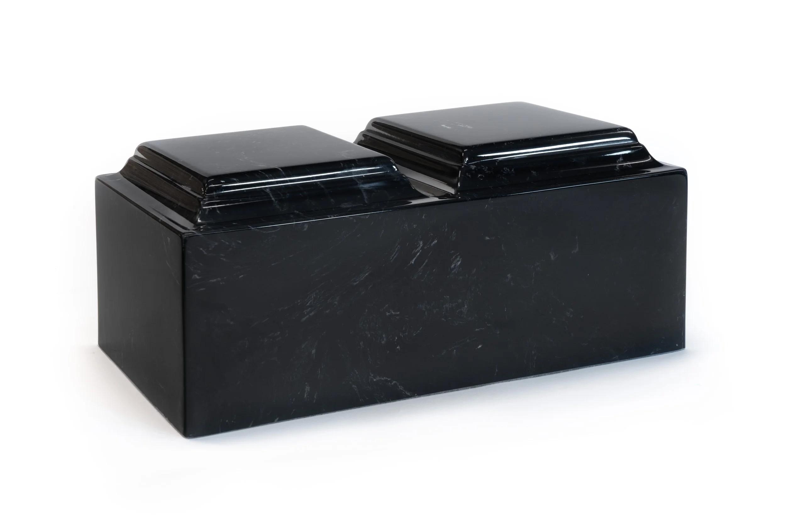 Black with White Companion Cultured Marble