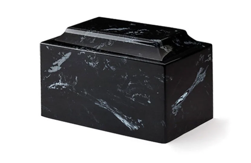 Black with White Classic Cultured Marble