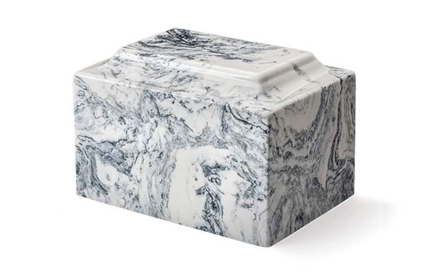 White with Black Classic Cultured Marble