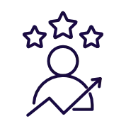 A pixelated video game character, resembling a robot or creature with dark purple and black colors against a black background.