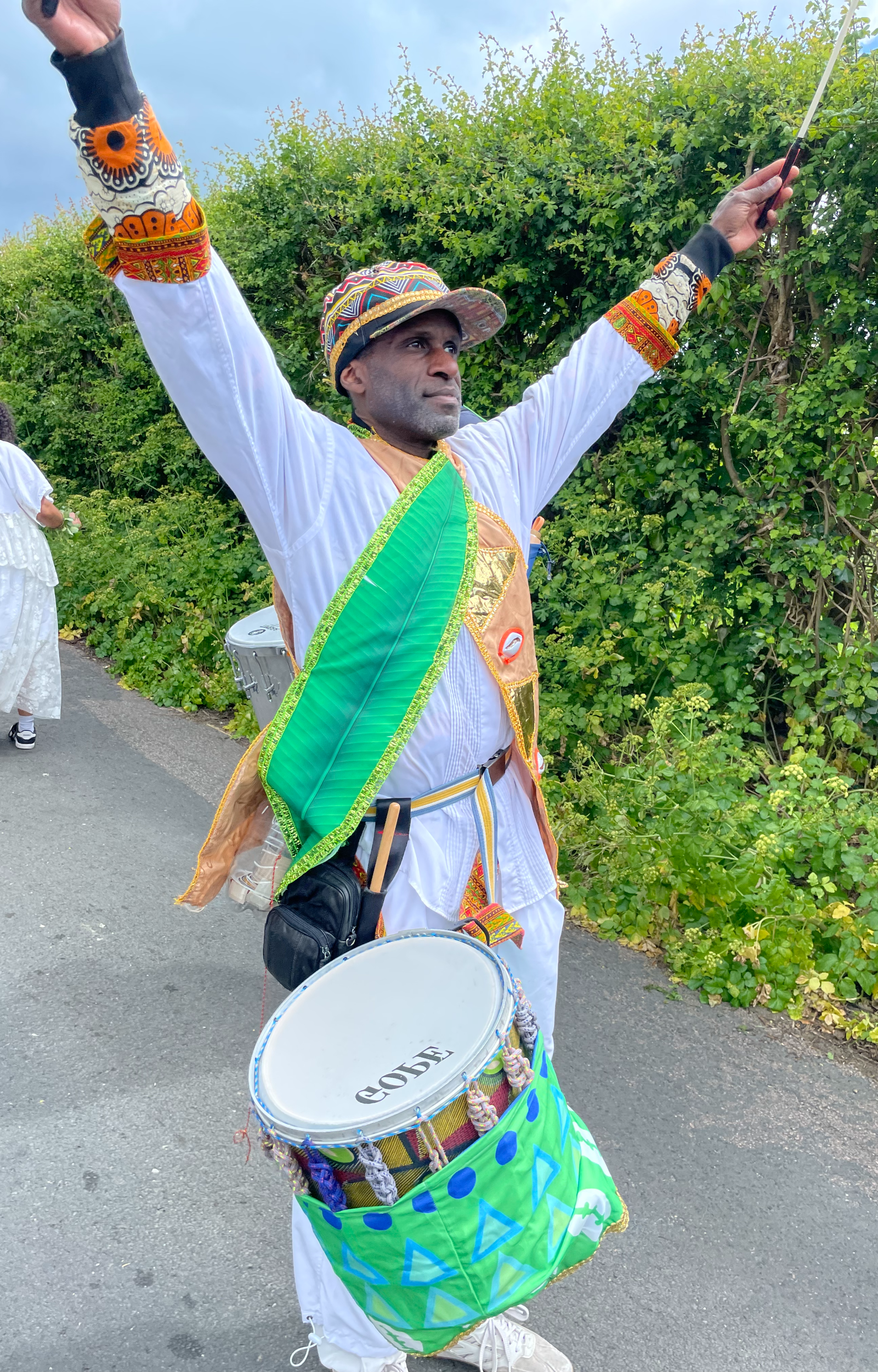 Dendê Nation samba reggae drum group leader