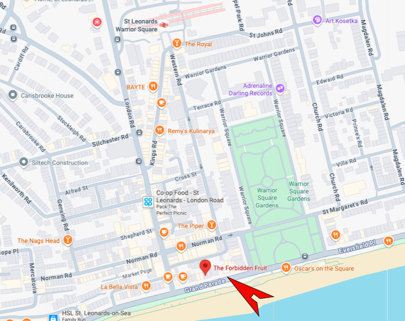 Find us: a map of Dendê Nation London samba reggae drumming rehearsal location