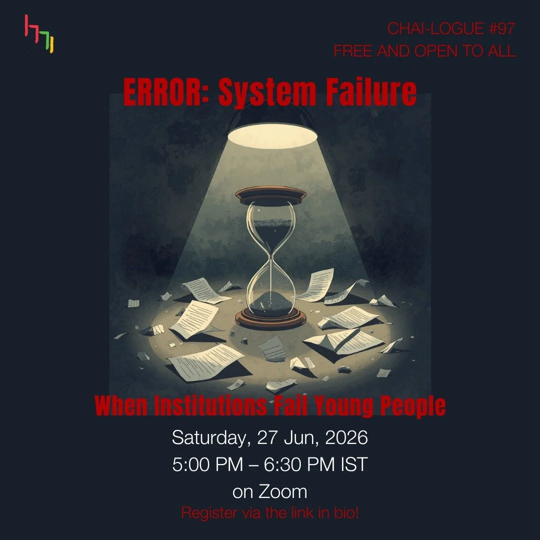 This month at Chailogue, we&rsquo;re holding space for a conversation about systems failing young people. 

Register via the link in bio!
