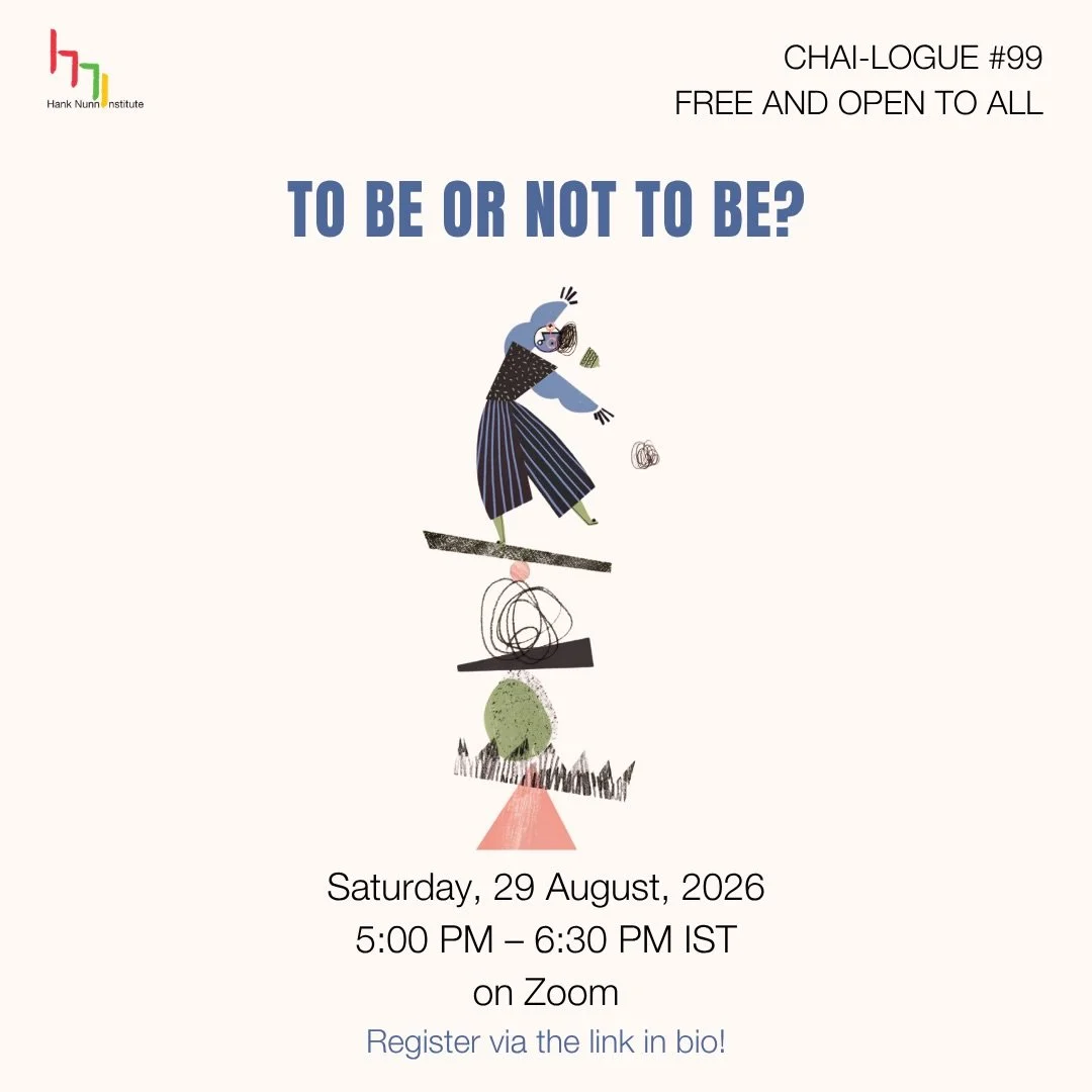 Join us for Chai-logue this month as we hold space to think, question and share existing narratives about, and around, suicide. And, in all of this, to also think about the shifts we feel necessary&mdash; within ourselves and the larger systems. Brin