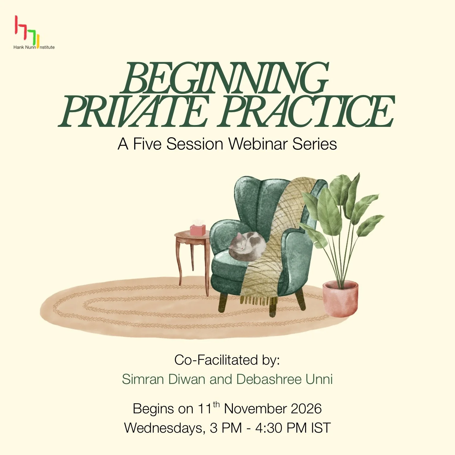 What does setting up your own private practice entail? How do you decide your fees, policies, therapy breaks, and other x number of things? How do you work with the anxieties (and excitement!) that comes with starting something of your own? Does anyo
