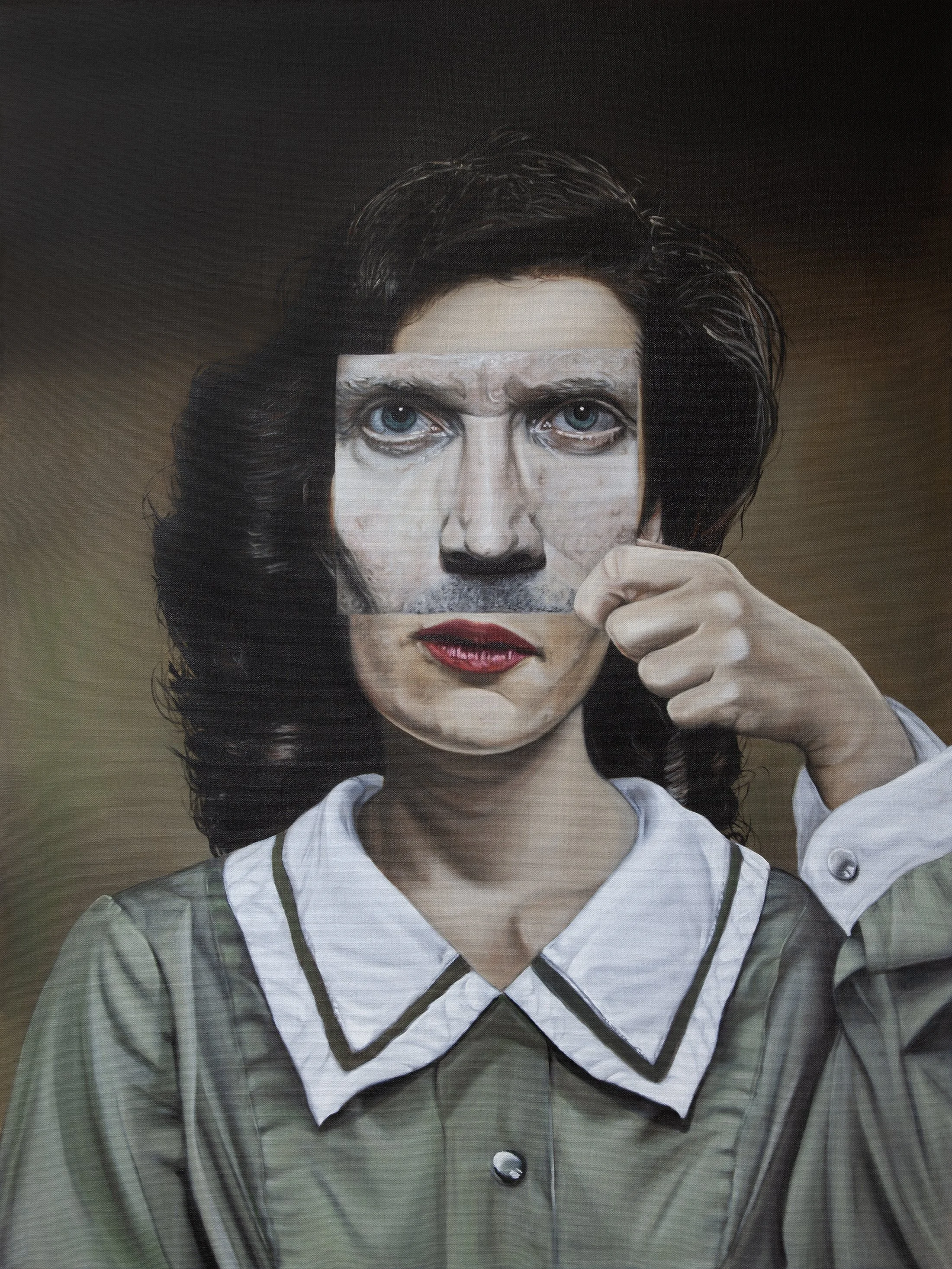 Mask No. 4  •  30 x 40" • Oil on linen • Available