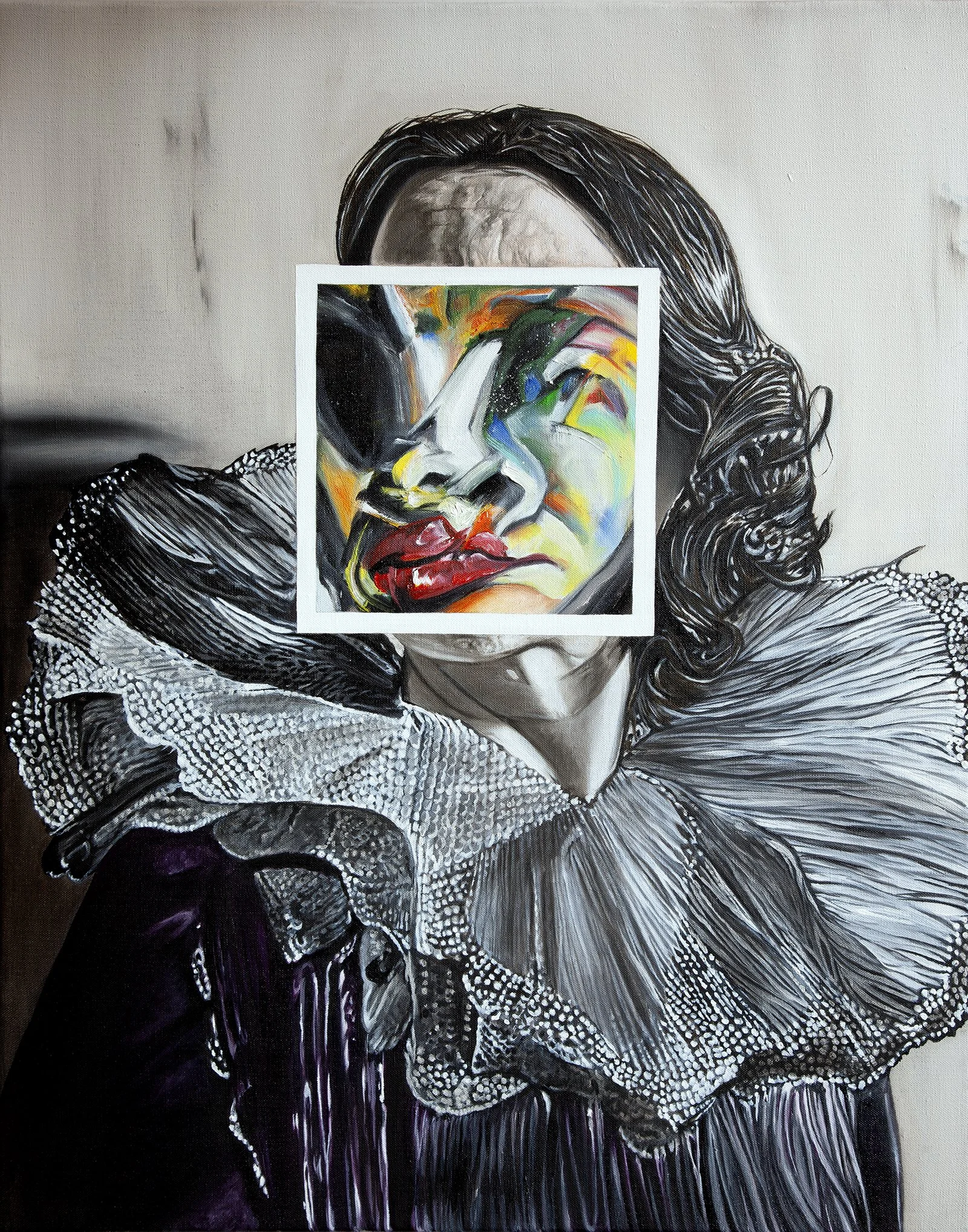 Mask No. 21  •  24 x 30" • Oil on linen • Available