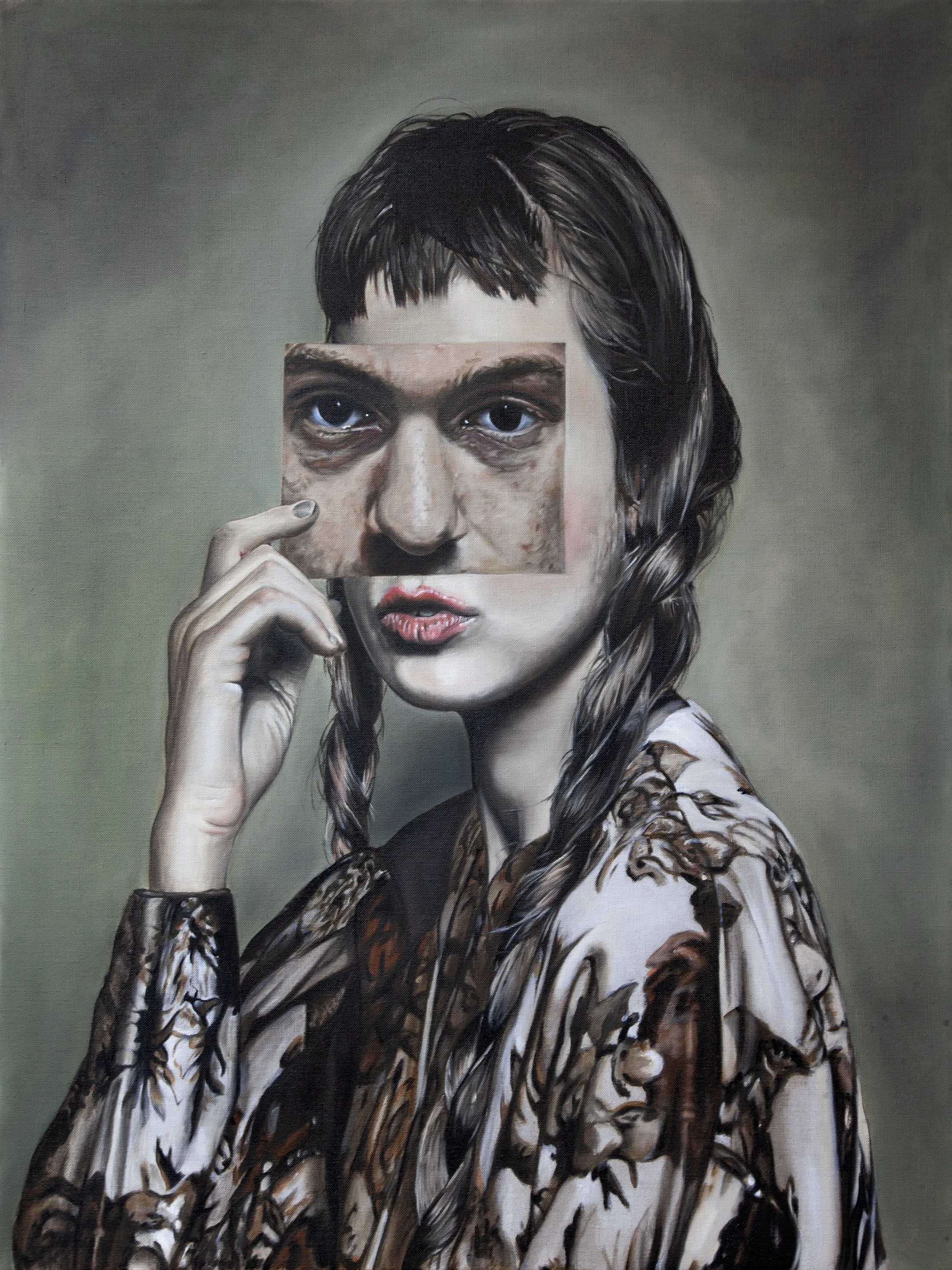 Mask No. 1  •  30 x 40" • Oil on linen • Sold