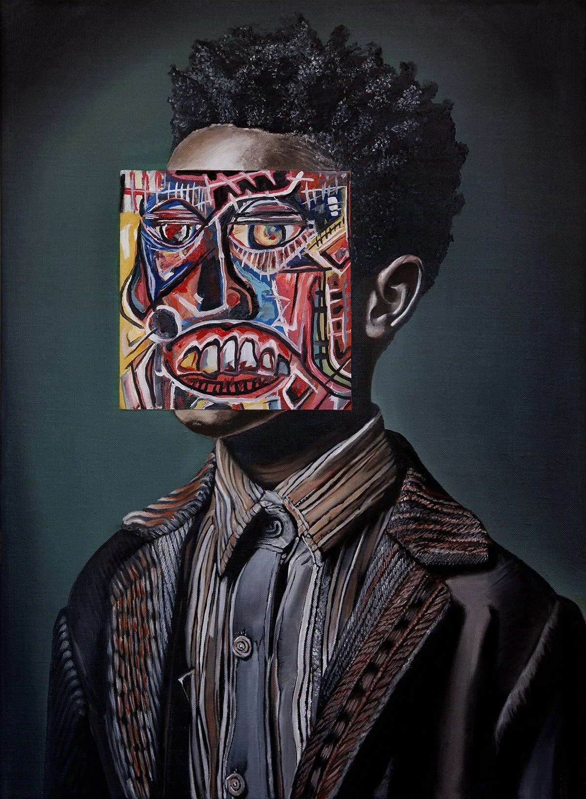 Mask No. 21  •  18 x 24" • Oil on linen • Available