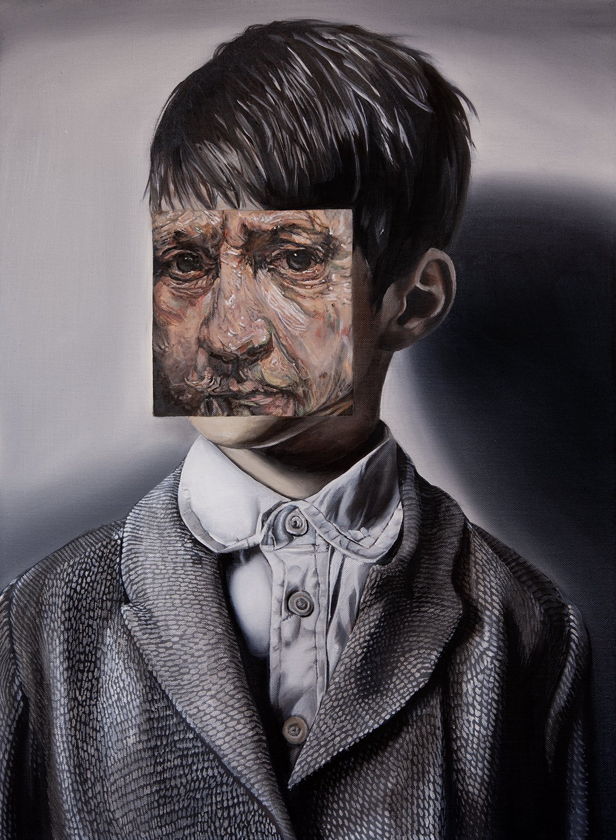 Mask No. 215 •  18 x 24" • Oil on linen • Available