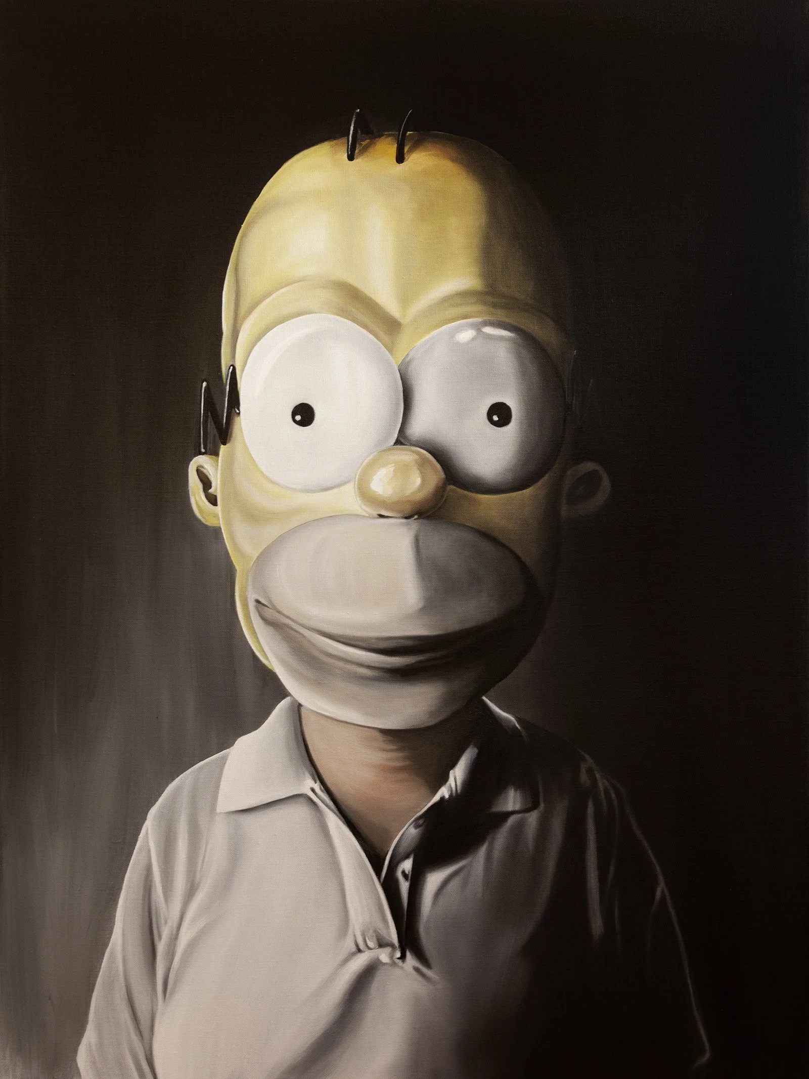 Mask No. 16  •  30 x 40" • Oil on linen • Available