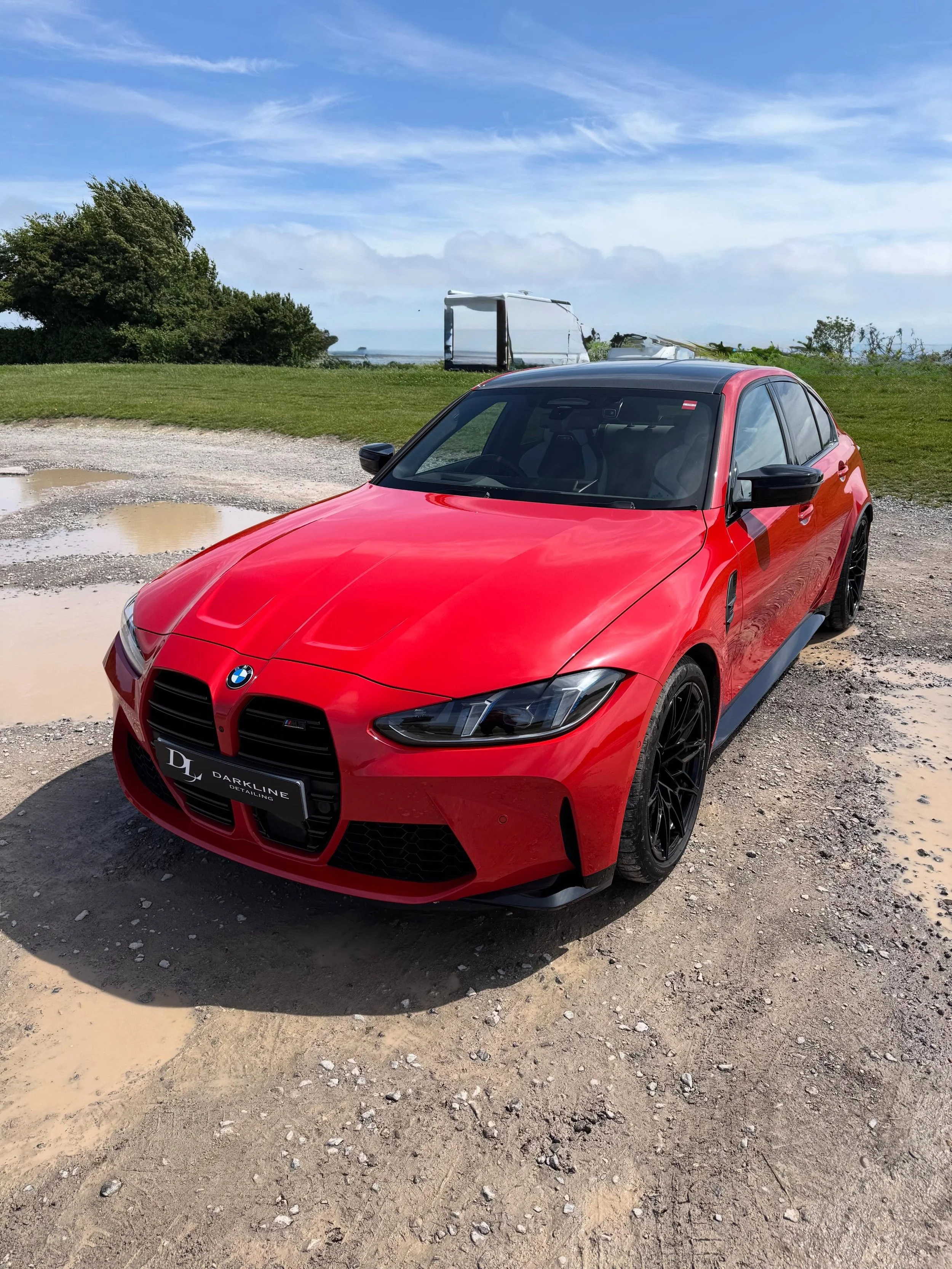 Not a bad way to spend the day&hellip; 🔥

This BMW M3 Competition received a full valet and the results speak for themselves. Deep gloss, spotless interior, and ready to turn heads once again.

What a machine this was 👌

#BMWM3Competition #M3Compet