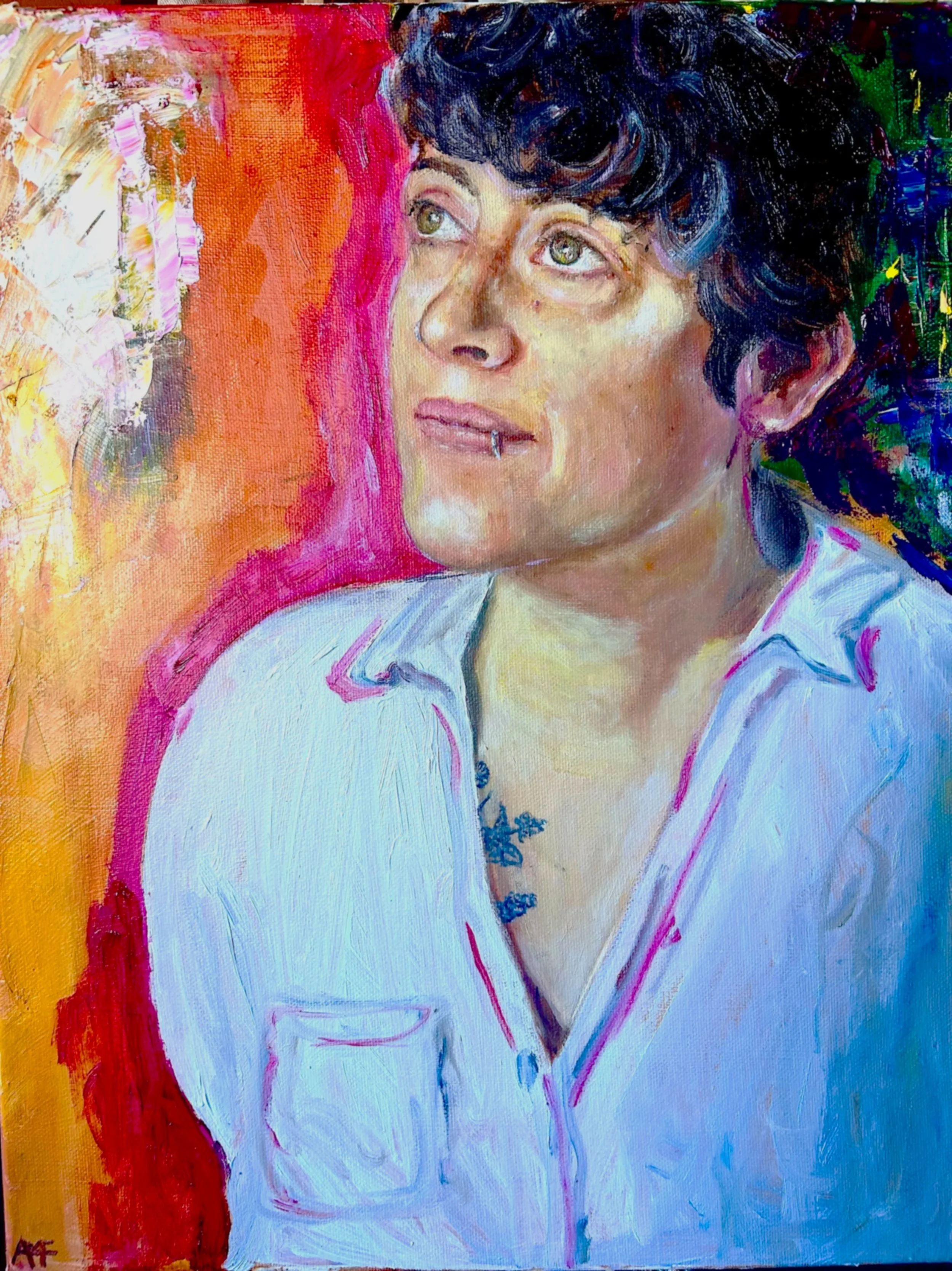 Canal Light - Oil Portrait