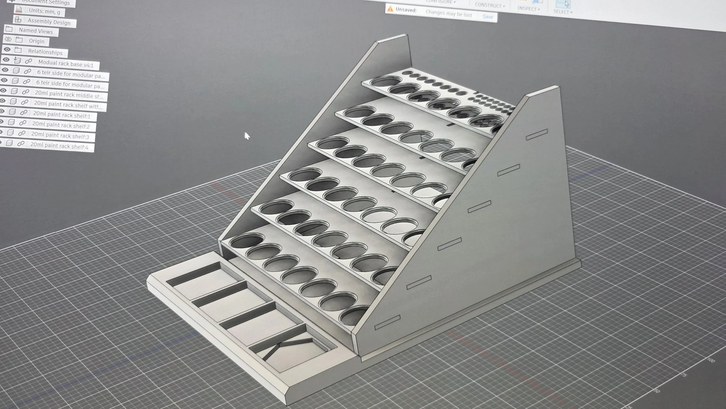 BMW Designs large modular paint rack