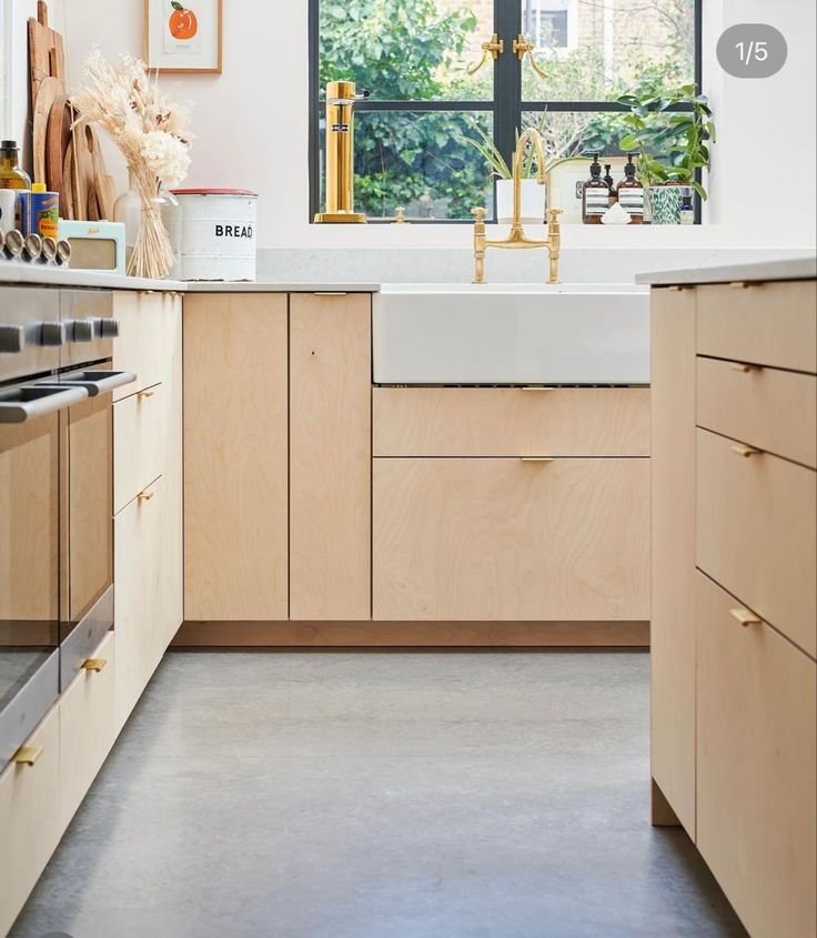 Midcentury Plywood Kitchens