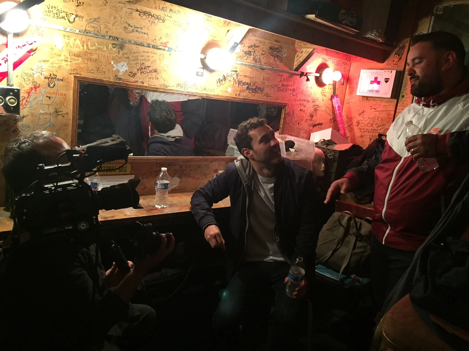Mark n behind stage.JPG