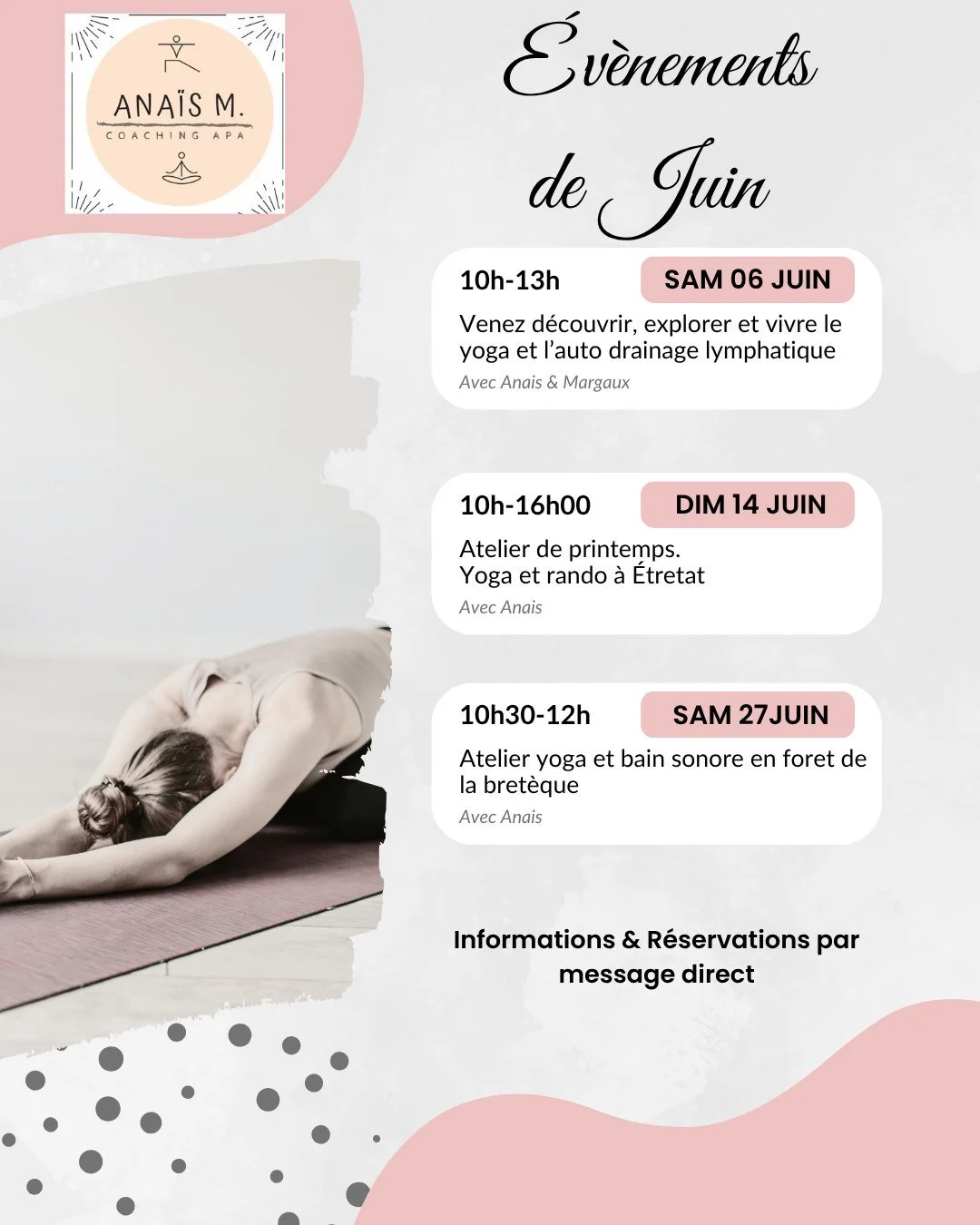 Le programme de Juin pour les &eacute;v&eacute;nements