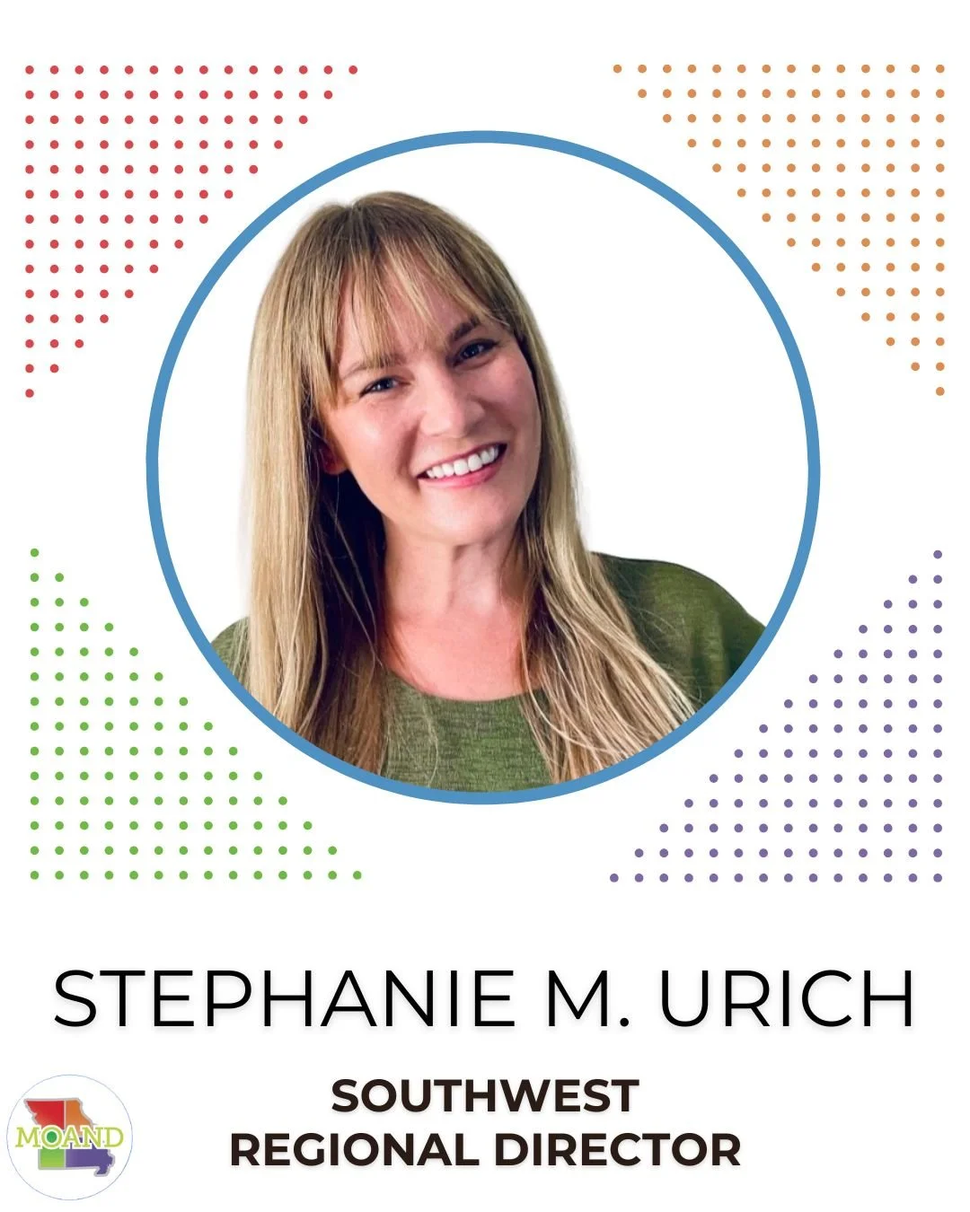We're excited to welcome your 2026-2027 Regional Directors!

Southwest Regional Director: @stephyoo 
Stephanie M. Urich RDN, LD