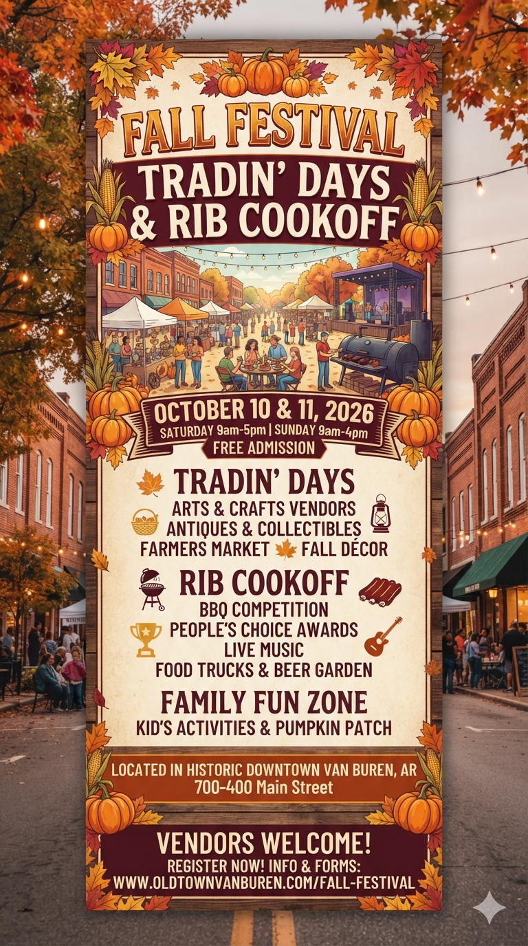  Fall Festival Tradin' Days and Rib Cookoff