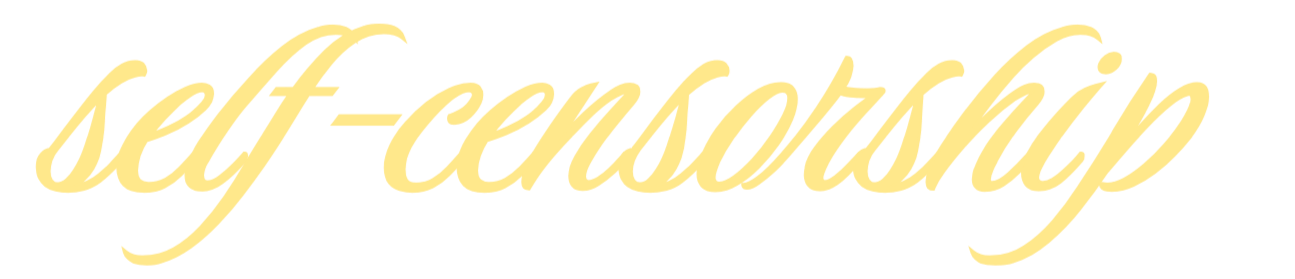 Stylized text that reads "self-empowerment" in a light cream color on a black background.